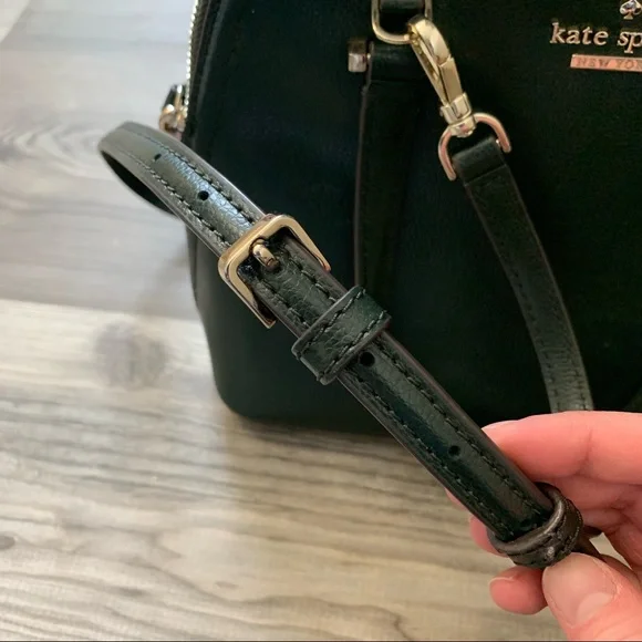 Kate Spade Dark Green Patterson Drive Dome
Satchel Crossbody Leather Bag - Picture 3 of 8